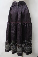 画像2: 【SALE】axes femme / ワイン柄スカート  紫 Y-24-03-22-178-AX-SK-AS-ZT188 (2)