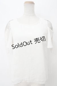 evelyn / 肩開きリボントップス M オフ Y-24-03-23-052-LO-TO-SZ-ZI