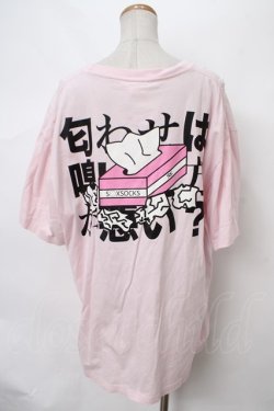 画像2: KRY CLOTHING / 半袖「匂嗅悪？？」ハーフスリーブTシャツ  ピンク Y-24-04-01-062-EL-TO-SZ-ZY