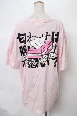 画像2: KRY CLOTHING / 半袖「匂嗅悪？？」ハーフスリーブTシャツ  ピンク Y-24-04-01-062-EL-TO-SZ-ZT325