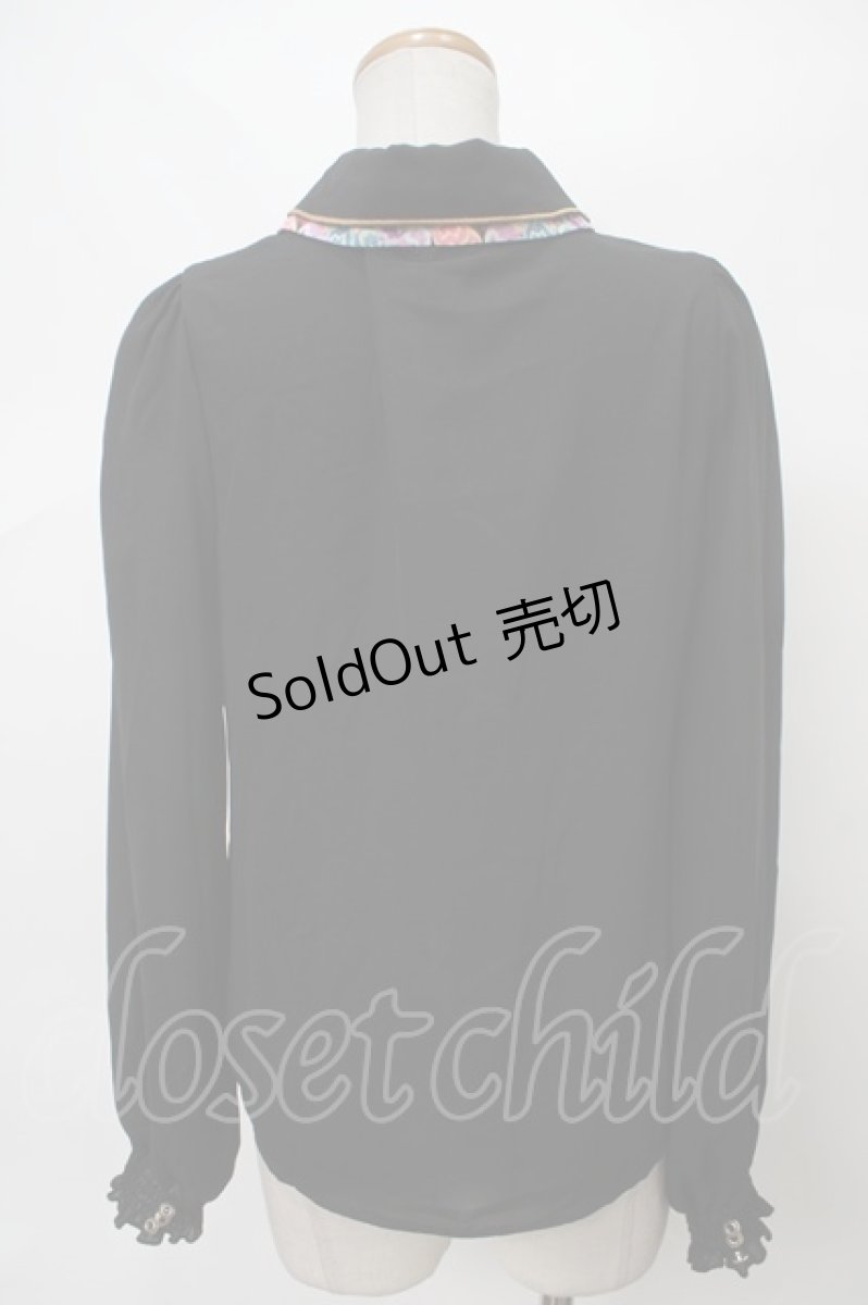 画像2: 【SALE】axes femme POETIQUE / アリス鍵穴ブラウス M 黒 Y-24-04-01-071-AX-BL-SZ-ZH (2)