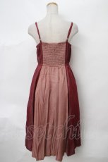 画像2: 【SALE】axes femme / チェーン使いバイカラーワンピース F 赤 Y-24-04-01-079-AX-OP-SZ-ZT436 (2)