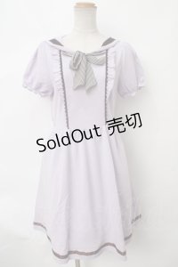 axes femme POETIQUE / セーラー襟カットチュニック M ラベンダー Y-24-04-01-137-AX-OP-SZ-ZT111