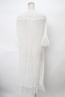 画像2: axes femme / 裾刺繍ロングガウン M 白 Y-24-04-01-160-AX-TO-SZ-ZI