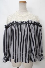 axes femme / レース切替レジメカットＰO M グレー Y-24-04-01-042-AX-TO-SZ-ZT165