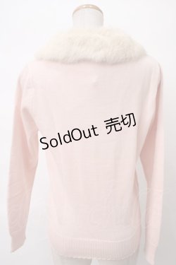 画像2: 【SALE】Emily Temple cute / ファー衿付きカーディガン  ピンク Y-24-04-07-074-ET-TO-SZ-ZT430