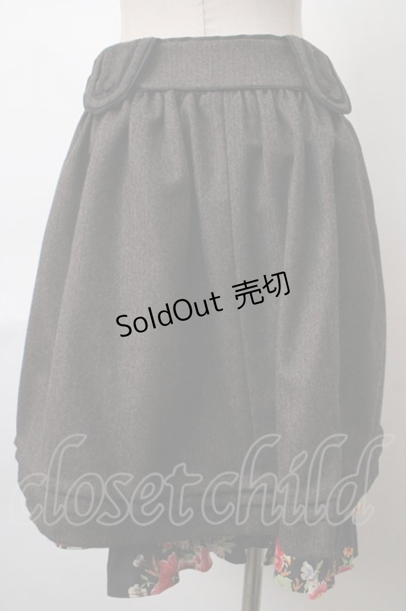 画像2: 【SALE】Jane Marple / ヘリンボーンスカート  グレー Y-24-04-07-162-JM-SK-AS-ZT429 (2)