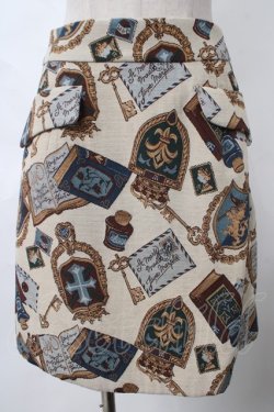 画像1: Jane Marple / オ-ルドライブラリーゴブランのスカート  オフ Y-24-04-07-205-JM-SK-AS-ZY