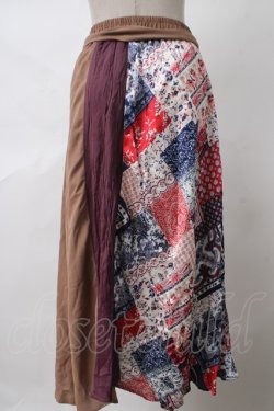 画像2: axes femme / パッチワークミディスカート M 生成り Y-24-04-10-213-AX-SK-SZ-ZT119