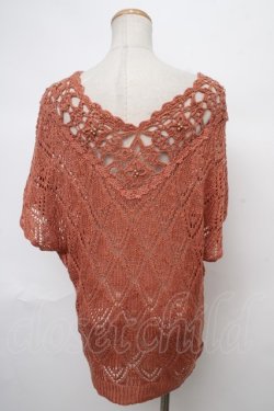 画像2: axes femme / 透かしニットプル M オレンジ Y-24-04-13-087-AX-TO-SZ-ZT112