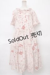 PINK HOUSE /アニバーサリーケーキプリントワンピース  ピンク Y-24-04-13-096-LO-OP-AS-ZY