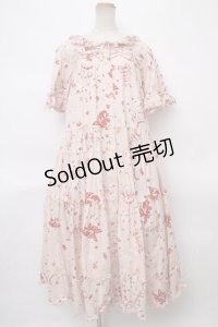 PINK HOUSE /アニバーサリーケーキプリントワンピース  ピンク Y-24-04-13-096-LO-OP-AS-ZY