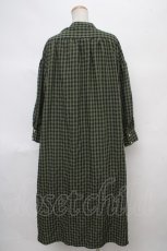 画像2: 【SALE】axes femme / チェック柄シャツワンピース M グリーン Y-24-04-13-130-AX-OP-SZ-ZT202 (2)