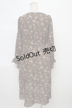 画像2: axes femme / 花柄フィッシュテールガウン M 茶 Y-24-04-13-133-AX-TO-SZ-ZT157