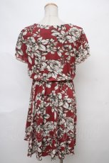 画像2: 【SALE】axes femme / 大花柄レイヤー風ワンピース M アカ Y-24-04-13-143-AX-OP-SZ-ZT315 (2)