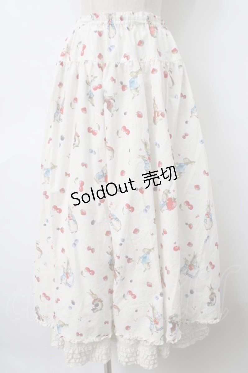 画像1: PINK HOUSE / Cherry Berry Rabbitsスカート  白 Y-24-04-17-077-LO-SK-AS-ZY (1)