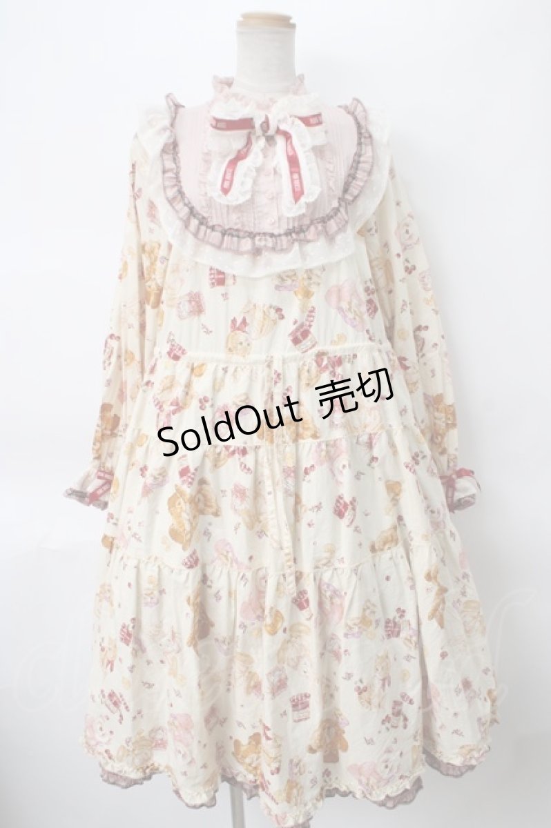 画像1: PINK HOUSE / Animal Happy Jamプリントワンピース  オフ Y-24-04-17-130-LO-OP-AS-ZY (1)