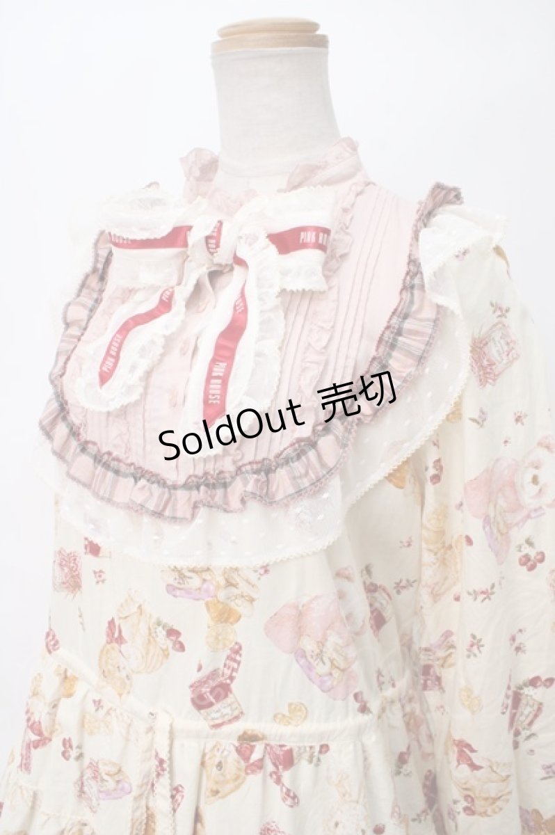 画像3: PINK HOUSE / Animal Happy Jamプリントワンピース  オフ Y-24-04-17-130-LO-OP-AS-ZY (3)