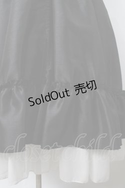 画像4: ATELIER PIERROT / ロングバッスルジャンパースカート  ブラック×ホワイト Y-24-04-20-115-EL-OP-SZ-ZY