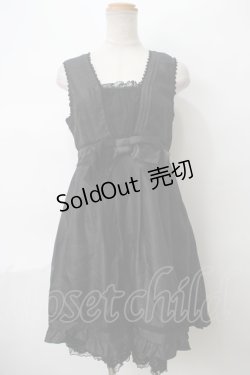 画像1: axes femme / リボンデザインドレス M 黒 Y-24-04-20-148-AX-OP-SZ-ZY