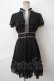 画像1: axes femme / 花刺繍ドレス M 黒 Y-24-04-20-165-AX-OP-SZ-ZY (1)