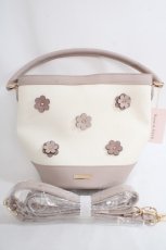 画像1: 【SALE】Maison de FLEUR / フラワーモチーフ2Wayショルダーバッグ  ピンク Y-24-04-20-040-LO-BG-AS-ZTK012 (1)