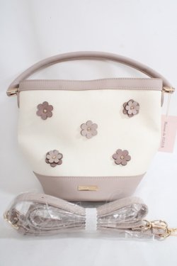 画像1: Maison de FLEUR / フラワーモチーフ2Wayショルダーバッグ  ピンク Y-24-04-20-040-LO-BG-AS-ZT-K012