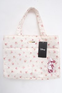 Maison de FLEUR / Minnie Mouse/フラワープリントトートバッグ F ピンク Y-24-05-01-049-LO-BG-SZ-ZY