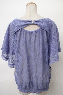 画像2: axes femme / バックリボン透かしトップス M パープル Y-24-05-01-103-AX-TO-SZ-ZT210