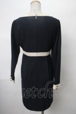 画像2: 【SALE】an another angelus / バイカラーワンピース  紺ｘオフ Y-24-05-01-146-CA-OP-AS-ZT020 (2)