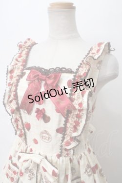 画像3: BABY,THE STARS SHINE BRIGHT / Strawberry Loves Chocolate柄エプロンフリルジャンパースカート・カチューシャセット  生成り Y-24-05-06-144-BA-OP-SZ-ZY