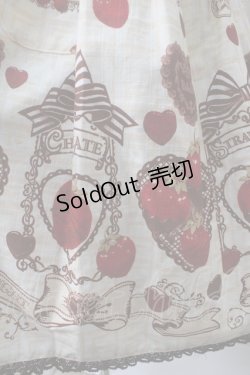 画像4: BABY,THE STARS SHINE BRIGHT / Strawberry Loves Chocolate柄エプロンフリルジャンパースカート・カチューシャセット  生成り Y-24-05-06-144-BA-OP-SZ-ZY