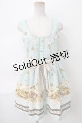axes femme / フローラルメルヘン柄ワンピース M グリーン Y-24-05-06-148-AX-OP-SZ-ZT313