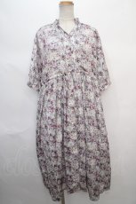 画像1: 【SALE】axes femme / 花柄5分袖ワンピース M ピンク Y-24-05-06-206-AX-OP-SZ-ZT329 (1)