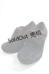by あしながおじさん / レースアップパンプス 23 ネイビー Y-24-05-10-036-LO-SH-SZ-ZT-K002