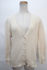 画像1: 【SALE】KANEKO ISAO / 編みカーディガン  生成り Y-24-05-13-079-EL-TO-SZ-ZT427 (1)