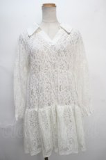 画像1: 【SALE】axes femme / 総レースティアードチュニック   Y-24-05-13-084-AX-OP-AS-ZT130 (1)