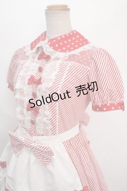 画像3: Angelic Pretty /Stripe Girly Cafe Set  赤 Y-24-05-13-096-AP-OP-AS-ZY