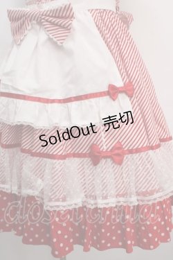 画像4: Angelic Pretty /Stripe Girly Cafe Set  赤 Y-24-05-13-096-AP-OP-AS-ZY
