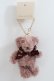画像1: Maison de FLEUR / リボンベアチャーム F ダークピンク Y-24-05-13-013-LO-ZA-SZ-ZT-K015 (1)