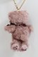 画像2: Maison de FLEUR / リボンベアチャーム F ダークピンク Y-24-05-13-013-LO-ZA-SZ-ZT-K015 (2)