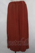 axes femme / レース使いプリーツスカウチョ M オレンジ Y-24-05-13-183-AX-PA-SZ-ZT223