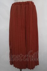 画像1: 【SALE】axes femme / レース使いプリーツスカウチョ M オレンジ Y-24-05-13-183-AX-PA-SZ-ZT223 (1)