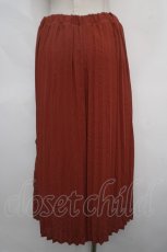 画像2: 【SALE】axes femme / レース使いプリーツスカウチョ M オレンジ Y-24-05-13-183-AX-PA-SZ-ZT223 (2)