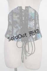 Qutie Frash / 花魁帯コルセット  青 Y-24-05-13-184-QU-TO-SZ-ZY