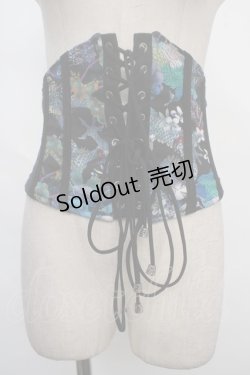 画像1: Qutie Frash / 花魁帯コルセット  青 Y-24-05-13-184-QU-TO-SZ-ZY