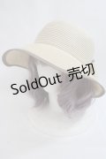 Maison de FLEUR / リボンスリットパイピングハット F ライトブラウン Y-24-05-13-024-LO-AC-SZ-ZT308