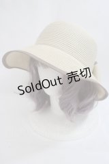 Maison de FLEUR / リボンスリットパイピングハット F ライトブラウン Y-24-05-13-024-LO-AC-SZ-ZT308