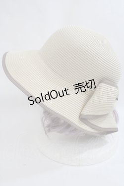 画像2: Maison de FLEUR / リボンスリットパイピングハット F ライトブラウン Y-24-05-13-024-LO-AC-SZ-ZT308