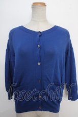 画像1: 【SALE】Jane Marple Dans Le Saｌon / ポケットショートカーディガン  青 Y-24-05-18-048-JM-TO-WD-ZT222 (1)